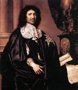LEFEBVRE, Claude Portrait of Jean-Baptiste Colbert sg Sweden oil painting artist